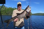 Lake Trout Fishing at Whitefish Lodge 2016